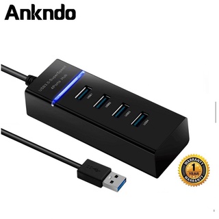 ภาพหน้าปกสินค้าAnkndo 4 พอร์ต USB 3.0 HUB Splitter อะแดปเตอร์แยกขยายสําหรับคอมพิวเตอร์แล็ปท็อป 4 พอร์ต HUB ที่เกี่ยวข้อง