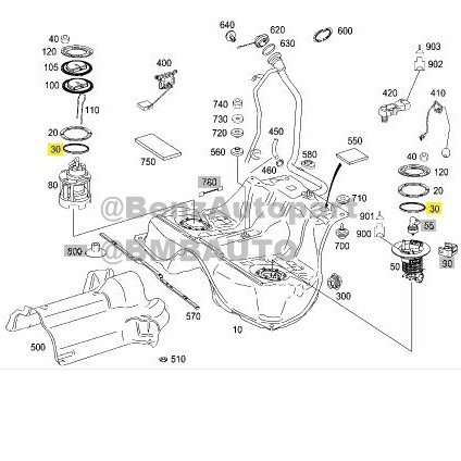 benzแท้-ยางรองปั๊มติ๊ก-w221-เบอร์-001-997-71-41-made-in-italy