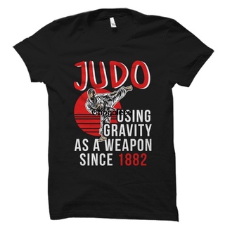 เสื้อยืดผ้าฝ้ายพิมพ์ลายคลาสสิก เสื้อเชิ้ต ลาย Judo Trainer Judo Fan สําหรับฝึกซ้อม