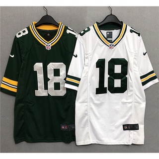 เสื้อยืด ปักลายตัวอักษร Nfl Rugby Jersey สไตล์ฮิปฮอป ฮาราจูกุ สตรีท ยุโรป อเมริกา ย้อนยุค แฟชั่น