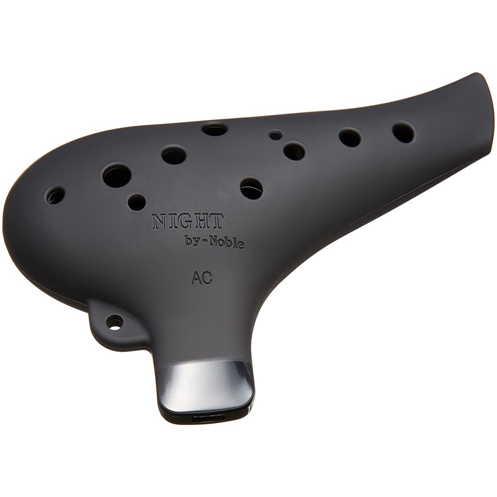 NIGHT Ocarina NIGHT by Noble is a black plastic SC ocarina with a