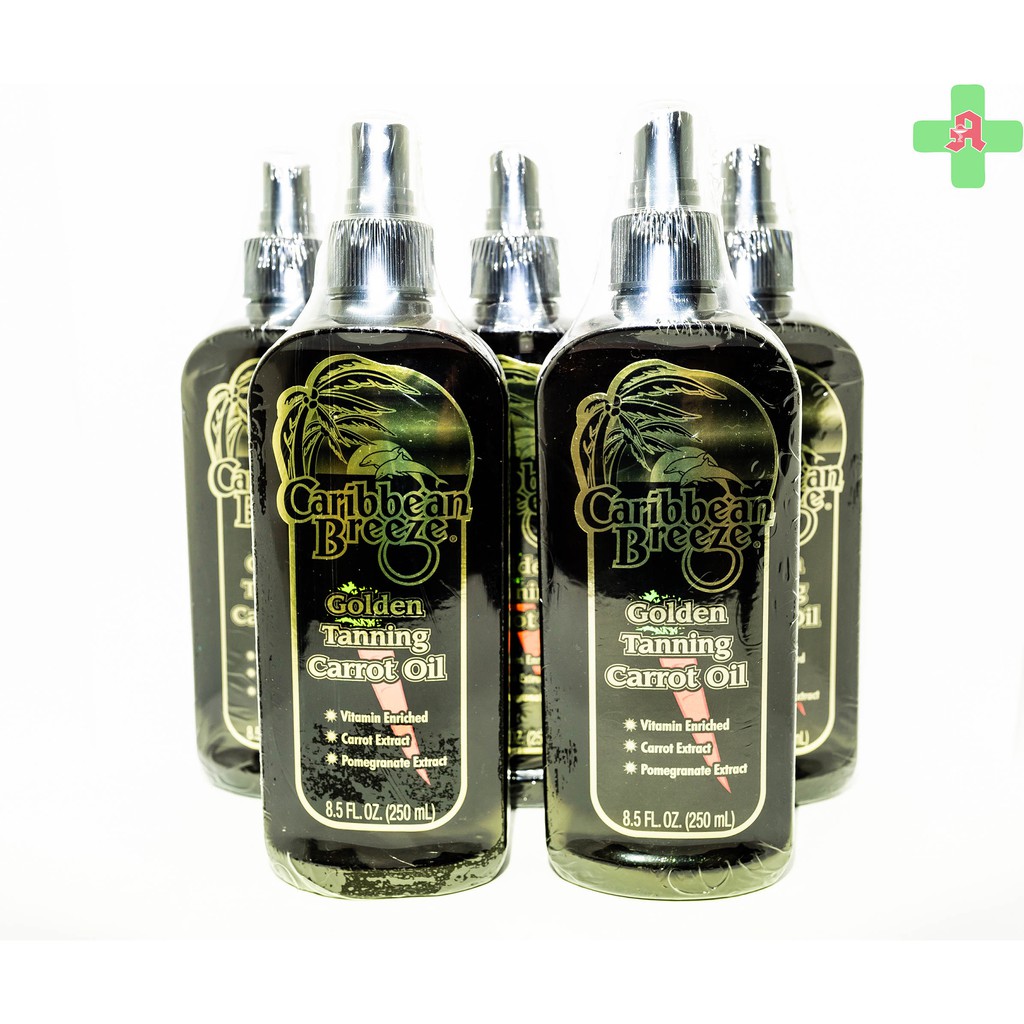 ออยล์อาบแดด ผิวแทน Caribbean Breeze Golden Tanning carrot oil spray