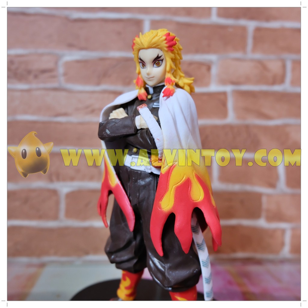 action-figure-kimetsu-no-yaiba-ฟิกเกอร์-ดาบพิฆาตอสูร-เร็นโกคุ-เคียวจูโร่-ขนาดความสูง-16-ซม-มีฐาน-งานสวย