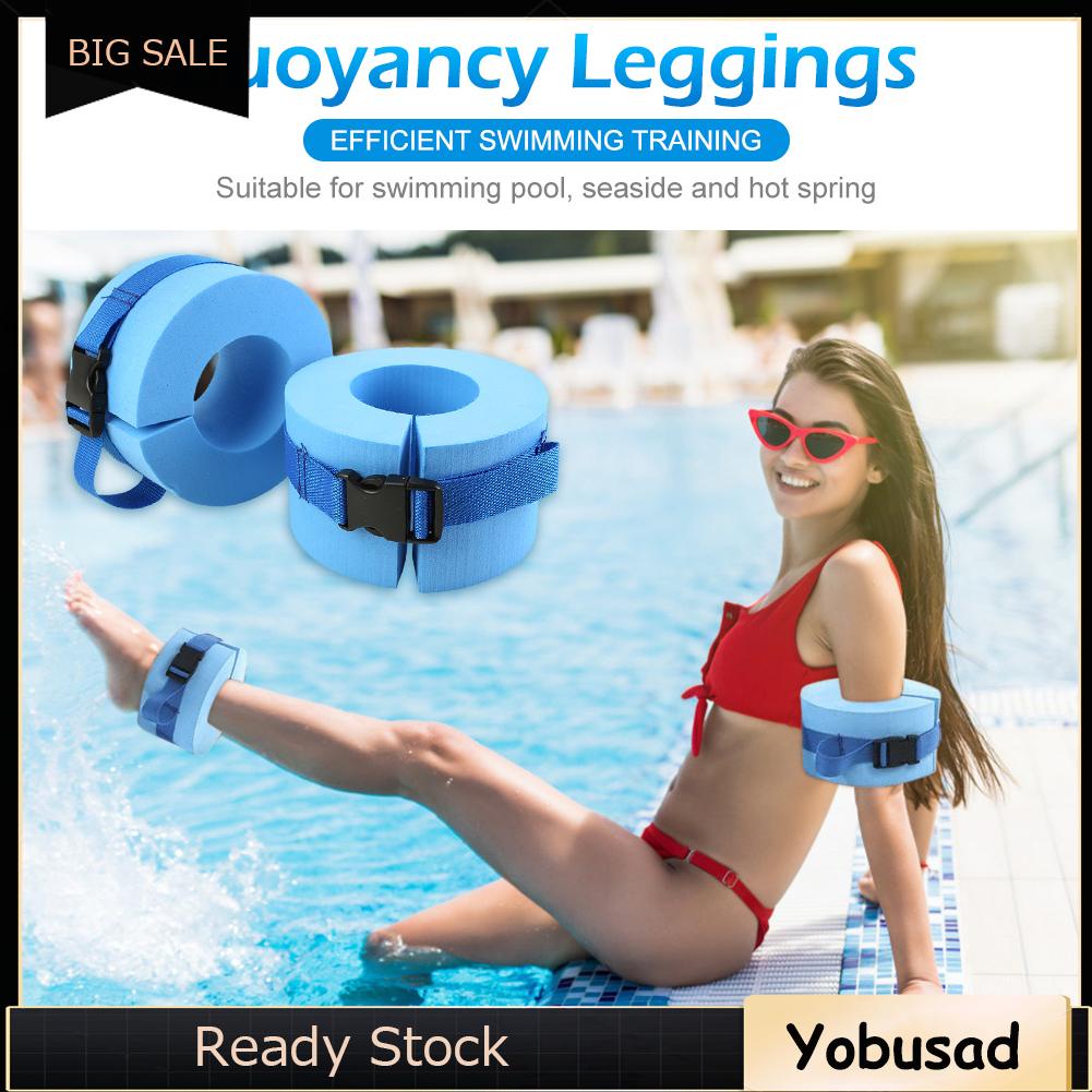 ภาพสินค้า2x Foam Aquatic Cuffs Swimming Leggings Water Exercise Aerobics Float Ring จากร้าน yobusad.th บน Shopee ภาพที่ 1