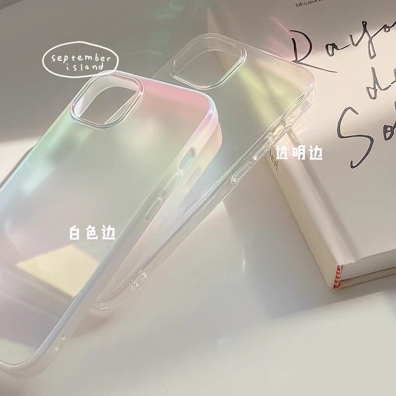 พร้อมส่ง-เคสโฮโล-เคสสะท้อนแสง-เคสสีรุ้-เคสเจ้าหญิง-เคสมุก-เคสไอโฟน-i13
