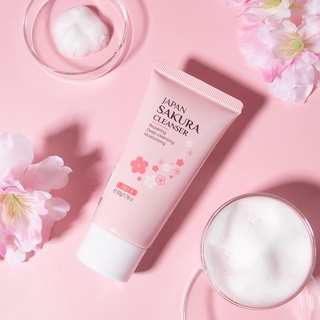 โฟมล้างหน้า LAIKOU Sakura Cleanser ทำความสะอาดผิวหน้า โฟมทำความสะอาดหน้า