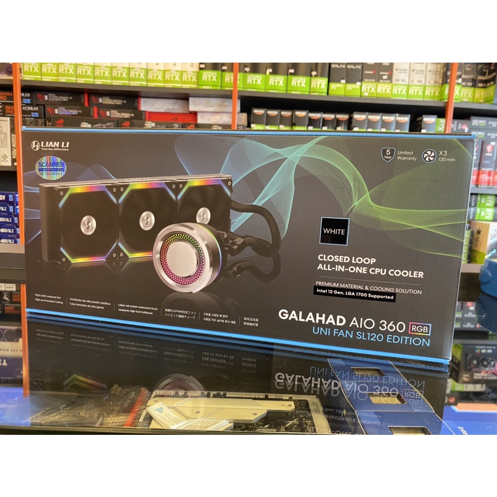 Lian Li Galahad AIO UNI FAN SL Edition 360 White | Shopee Thailand