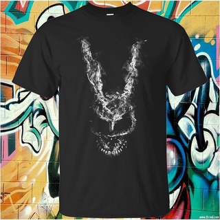 ใหม่ เสื้อยืดลําลอง แขนสั้น คอกลม พิมพ์ลาย Wake Up Donnie Darko Bunny Mask สีดํา สําหรับผู้ชาย TYUI9658