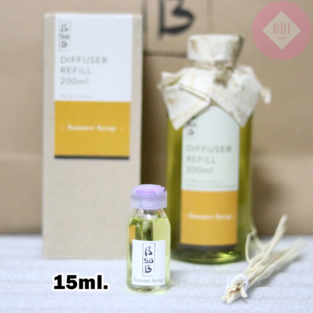 Diffuser ก้านไม้หอมแบ่งขาย BsaB(บีซาบี) แท้100% ขนาด 10ml./15ml. /50ml ...