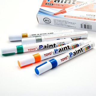 (ลด15% ใส่โค้ด BBAOCT) ปากกาเขียนยาง TOYO แดง / เหลือง / เขียว / ขาว / เทา / ส้ม / ชมพู