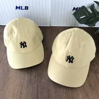 หมวก MLB cap โลโก้เล็ก สีดำ สีน้ำตาลอมเหลือง 🍞🍞
