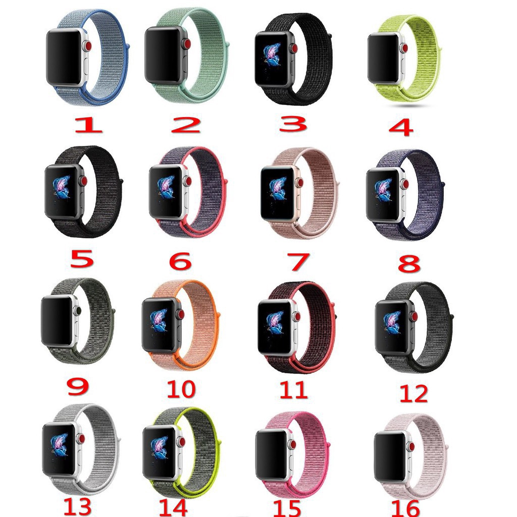 ภาพหน้าปกสินค้าสายคล้องไนล่อนสำหรับ Apple Watch Series se 6 5 4 / 3 / 2 / 1 42 / 44 มม. จากร้าน hihippo.th บน Shopee