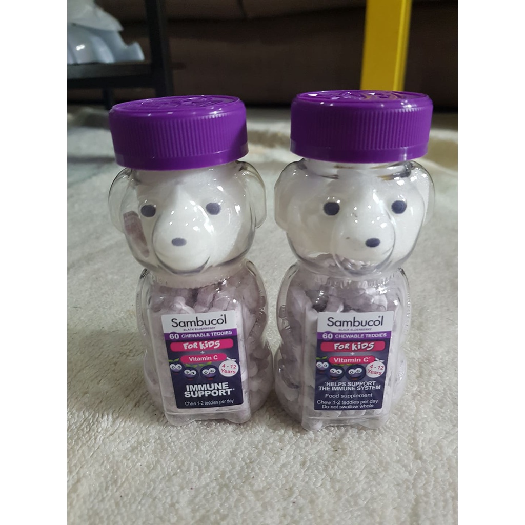 พร้อมส่งแซมบูคอล-sambucol-60-chewable-teddies-for-kids-นำเข้าuk-วิตามินตัวหมี