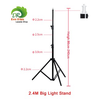 ภาพหน้าปกสินค้าขาตั้งไฟ2.4เมตร ขาตั้งสปริง หัวสกรู 1/4นิ้ว ( ขาตั้งใหญ่ ) Light Stand 2.4M spring screw head 1/4 inch ( Big Stand ) ที่เกี่ยวข้อง