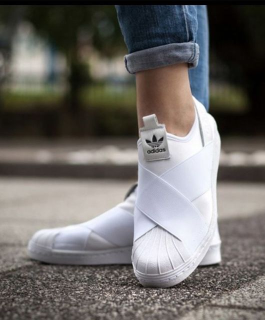 adidas gazelle silver green womens adidas Originals Wmns Superstar Slip On 'Cloud White'