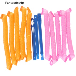 Fantastictrip 10 ชิ้น ลูกกลิ้งจัดแต่งทรงผม แบบพกพา DIY เครื่องม้วนผมวิเศษ ดัดผม เครื่องมือทําผมแฟชั่น