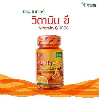 สินค้า เดอะเนเจอร์ วิตามินซี The Nature Vitamin C 1,000mg. เสริมสุขภาพ ต้านหวัด ต้านอนุมูลอิสระ (30เม็ด/กระปุก) ของแท้💯
