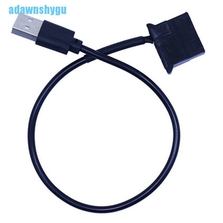 [adawnshygu] พัดลมระบายความร้อน USB เป็น Molex 4 Pin 1 ฟุต สําหรับคอมพิวเตอร์ PC