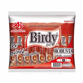 ราคาและรีวิว[ขายดี] Birdy 3in1 เบอร์ดี้ 3อิน1 โรบัสต้า ขนาด 15ก. แพ็ค 60ซอง