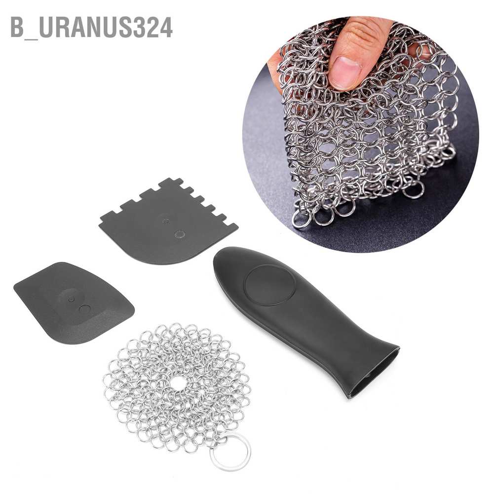 b-uranus324-stainless-steel-cast-iron-cleaner-scrubber-toothed-scraper-pot-handle-cover-kitchen-cleaning-kit
