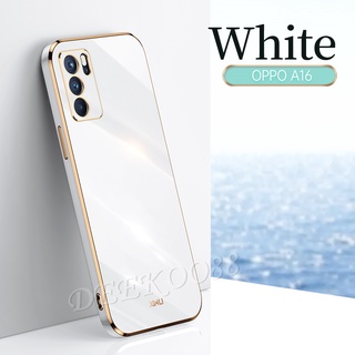 เคสโทรศัพท์ OPPO A16 A95 A94 A74 A54 A53 A15S A15 Phone Case Fashion Straight Edge Electroplated All-Pack Ice Protection Soft Cover เคส oppoA16 oppoA95 Casing