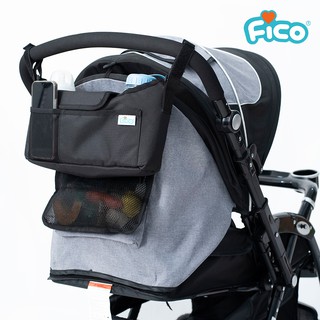 Fico อุปกรณ์เสริมกระเป๋าแขวนรถเข็น สีดำ รุ่น TO03 black stroller organizer