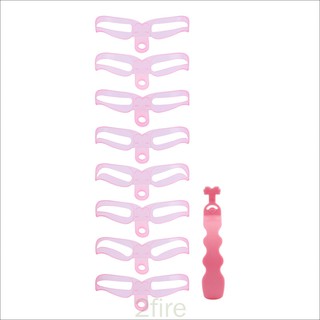 8 in 1 แม่แบบเขียนคิ้ว แม่แบบลายฉลุ เครื่องมือแต่งหน้า -2fire