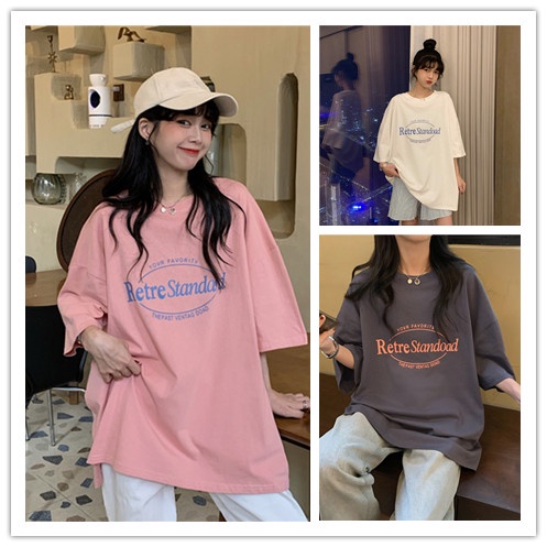 fashiongirlใหม่เสื้อยืดแขนสั้น-สไตล์เกาหลี-งานพิมพ์-retrestandoad-สวยๆเท่ๆ-สำหรับชายหญิง-เนื้อผ้าดีระบายอากาศ-ไซส์ใหญ่