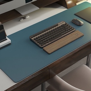 Leather Mouse Pad Oversize Laptop Keyboard Pad Office Thick Waterproof Writing Desk Pad Simple Custom