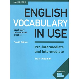DKTODAY หนังสือ ENGLISH VOCAB.IN USE PRE-INTER&amp;INTER WITH ANS(4ED)