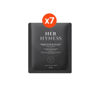 โปรโมชั่น : 5-6 พ.ค.เท่านั้น 1แถม1 HER HYNESS INSTANT GLOW BLACK MASK 7 SHEETS เฮอ ไฮเนส แบล็คมาส์ก เพื่อผิวโกลว์ใส 7 แผ่น