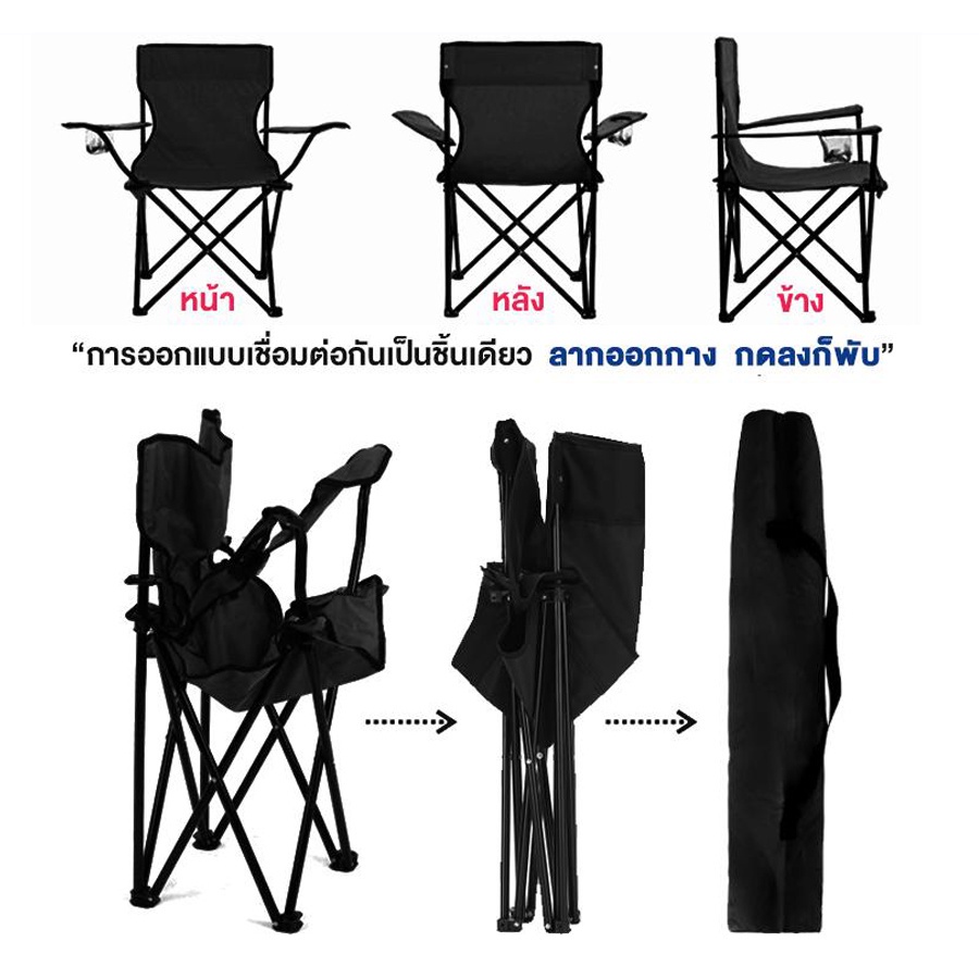 ภาพสินค้าLiDi เก้าอี้สนาม เก้าอี้แคมป์ปิ้ง พับพกพา พับได้ รับน้ำหนักได้150KG อุปกรณ์แค้มป์ปิ้ง camping จากร้าน lidicamping บน Shopee ภาพที่ 8