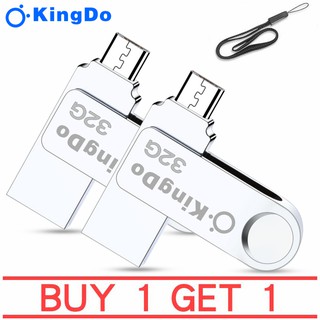 USB (U31)USB Kingdo  OTG USB Flash Drive 32GB Pendrive USB Android Phone (ซื้อ 1 แถม 1)