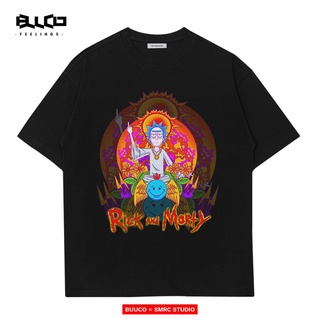 เสื้อยืดผ้าฝ้ายพิมพ์ลายขายดีRick และ Morty joint การ์ตูนการ์ตูนแขนสั้นเสื้อยืดผู้ชายฤดูร้อนหลวมทั้งหมดตรงกับอเมริกัน ins