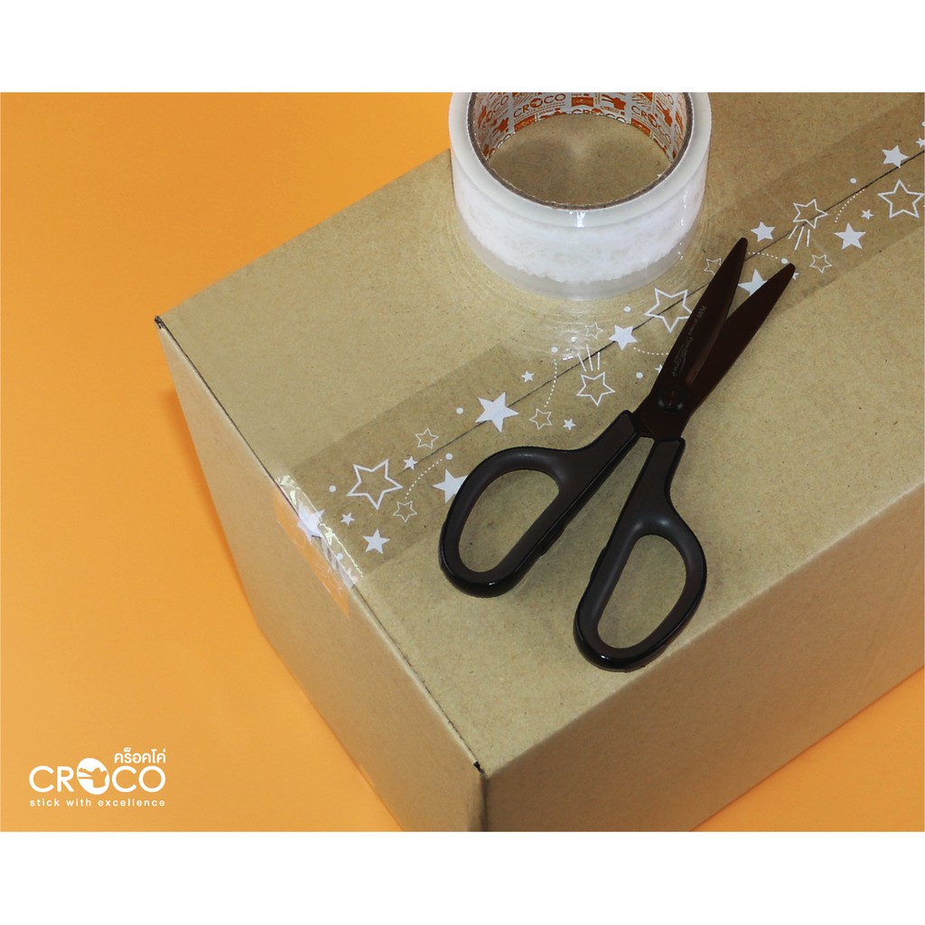 croco-เทป-opp-ใส-พิมพ์ลาย-48มม-x45หลา-1ม้วน-tp4845