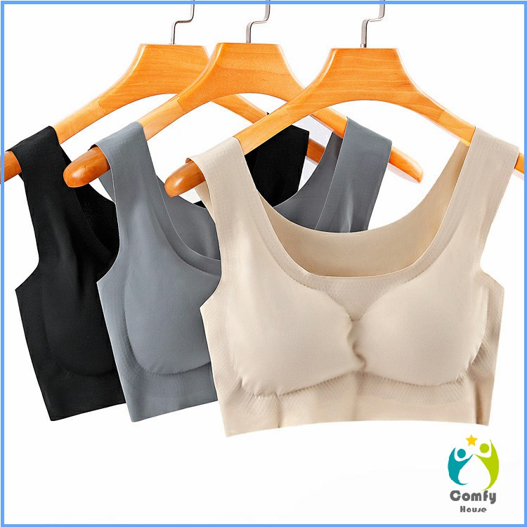 comfy-บราสปอร์ตผู้หญิง-ชุดชั้นในไร้รอยต่อ-บราไร้โครง-เข้ารูป-womens-sports-bra