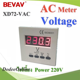 XD72-V Single phase AC Voltage meter 72mm. XD72-VAC