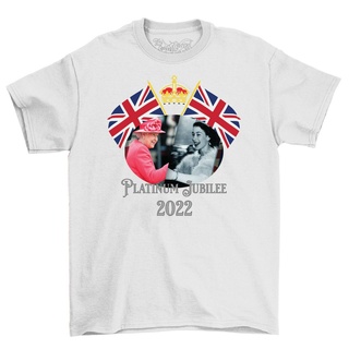 เสื้อยืดแพลตตินัม พิมพ์ลาย Queen Elizabeth Jubilee สําหรับเป็นของที่ระลึก