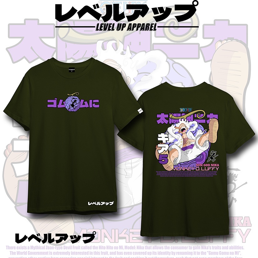 เสื้อยืดผ้าฝ้ายพิมพ์ลายขายดี-anime-shirt-sun-god-nika-monkey-d-luffy-gear-5th-one-piece-t-shirt-summer-classic