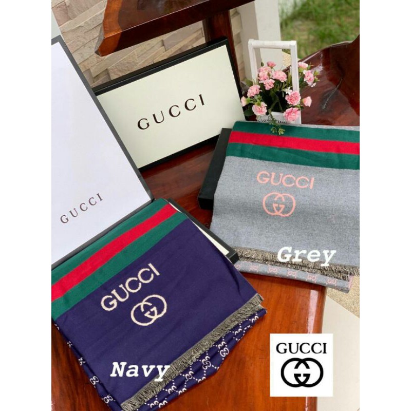 gucci-pattern-logo-cashmere-shawl-scarf-แบรนด์ดังจากประเทศอิตาลี-ด้วยงานพรีเมี่ยมกิ้ฟ
