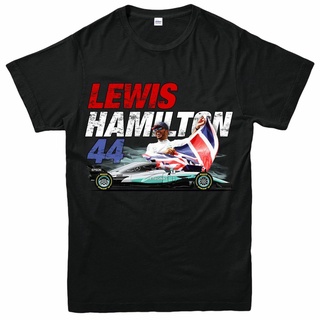 [S-5XL]เสื้อยืด พิมพ์ลาย Lewis Hamilton F1 Retro Racing 44 สไตล์คลาสสิก ไม่ซ้ําใคร สําหรับผู้ชาย 799469
