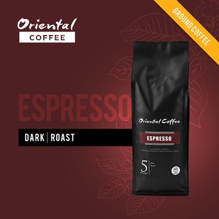 ภาพหน้าปกสินค้ากาแฟอราบิก้า 100% คั่วเข้ม 500 กรัม 1 ถุง Oriental Coffee Espresso ที่เกี่ยวข้อง