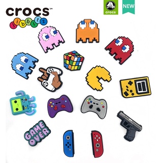 ภาพขนาดย่อของภาพหน้าปกสินค้าCrocs jibbitz charms PAC-MAN 5 แพ็ค เกมการ์ตูน รองเท้า ดอกไม้ หัวเข็มขัดตกแต่ง จากร้าน hongping121475.th บน Shopee