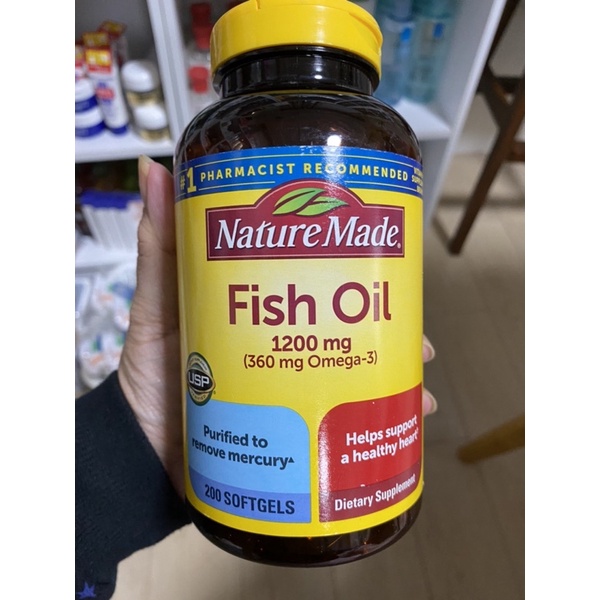 น้ำมันปลา-nature-made-fish-oil-1200-mg-200-softgels