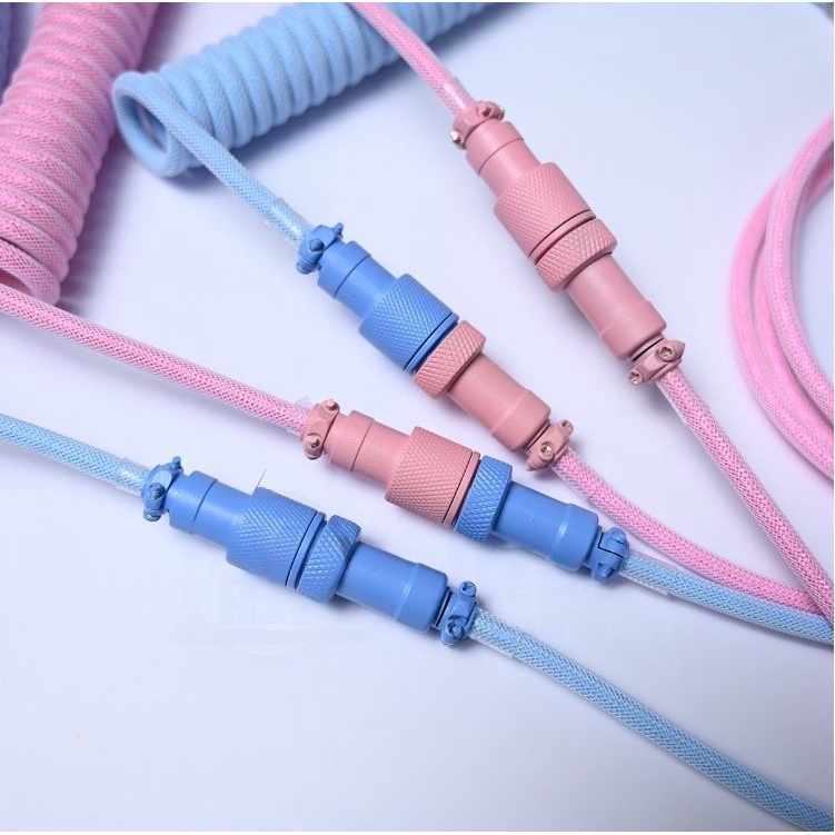 ภาพสินค้าGplanet Custom Coiled Cable for Mechanical Keyboard Aviator Connector สายคัสต้อมคีย์บอร์ดแบบคออยล์ วัสดุพรีเมียมเกรด จากร้าน gaming_planet_official_store บน Shopee ภาพที่ 1