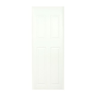 Interior door HDF DOOR W SRIVICHAI 80X200CM WHITE Door frame Door window ประตูภายใน ประตูภายในHDF W ศรีวิชัย 80x200 ซม.