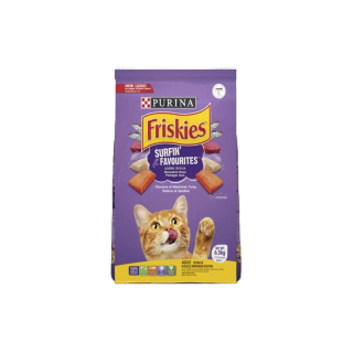 FRISKIES ฟริสกี้ส์ อาหารแมว แบบเม็ด สำหรับแมวโต สูตรรวมมิตรปลาทะเล หรือรสทะเลรวมมิตร ถุง 6.5 กก.