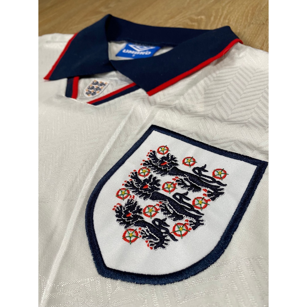 เสื้อทีมชาติอังกฤษเหย้า-ขาว-ย้อนยุค-1993-1995