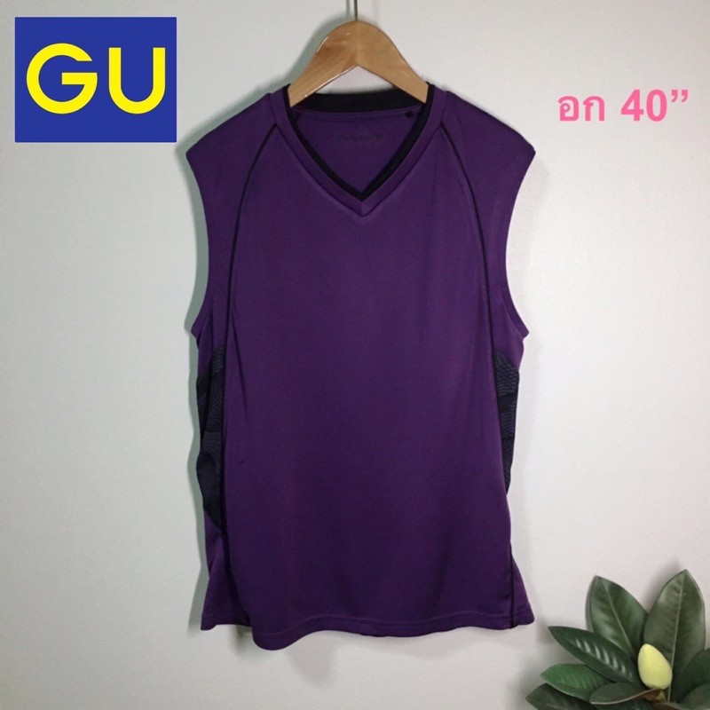 เสื้อแขนกุด-แบรนด์-gu