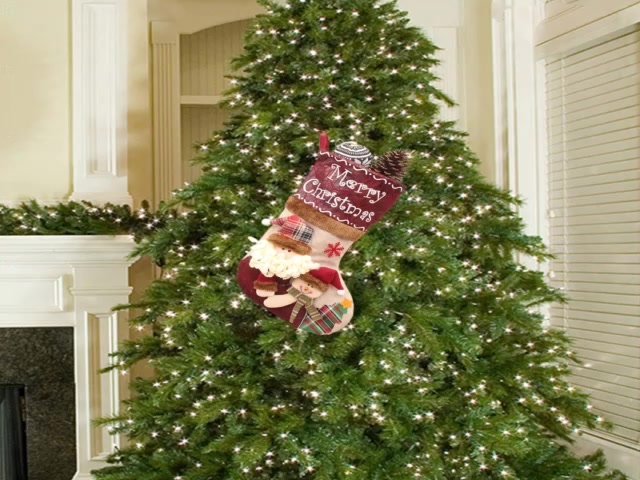 ถุงน่องแขวนตกแต่งต้นคริสต์มาส-รูปซานต้า-เกล็ดหิมะ-กวางเอลก์-สําหรับบ้าน-ห้องนอน-ห้องนั่งเล่น